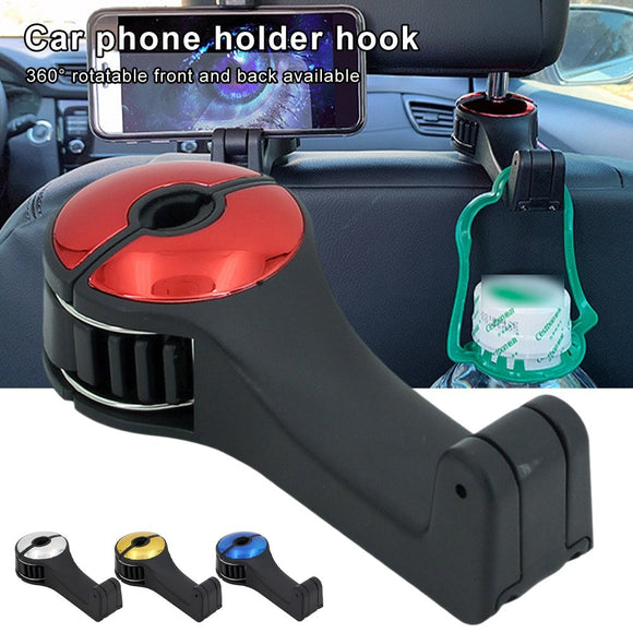 Car Headrest Hook Phone Car Holder Car Hanger for A4 B6 Seat Back Hanger Storage Hook Phone Holder Auto Fastener Clip